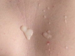 Amatoriale, Coppia, Schizzo di sborra, Sega, Fatto in casa, Orgasmo, Punto di vista pov, Tette