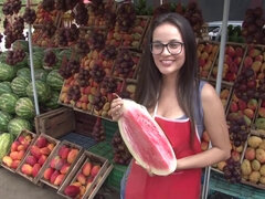 Brunette brune, Lunettes, Hard, Pov, Chevaucher, Maigrichonne