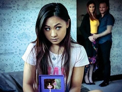 Asiatisk, Brunett, Hd, Mamma, Bestraffning, Spanking, Trekant, Tuttar