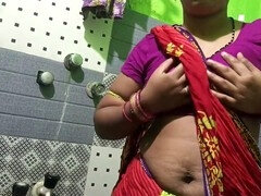 Sagarika enjoys some solo fun with fingers and body paint