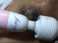 Asiatisch, Vollbusig, Hardcore, Japanische massage, Masturbation, Titten, Spielzeuge, Vibrator
