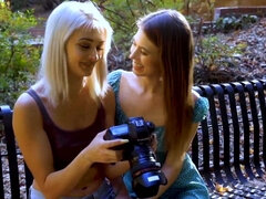 Good and hard lesbian licking with two pretty girls