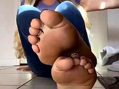 Tyttö, Blondi, Jalat, Fetissi, Soolo