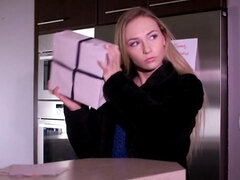 Úžasnej, Blondína, Prstovanie, Zející, Sólo, Stockings, Teenka, Kozičky