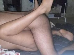 18 ans, Couple, Éjaculation interne, Indienne, Petite femme, Chatte, Jarretelles, Adolescente
