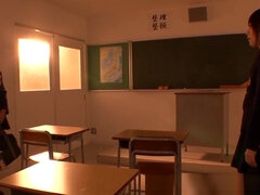 Japanese lesbian make out session