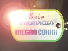 Dark haired naughty schoolgirl Megan Coxxx stripping and playing with toys