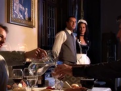 Smuk, Brunette, Fransk, Gangbang, Hårdt, Swingers, Uniform, Vintage