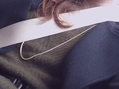 Secretely Jerked off in the Back of the Uber