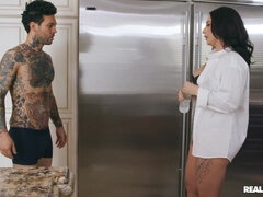 Grosse titten, Braunhaarige, Vollbusig, Spermaladung, Hardcore