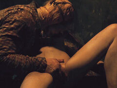 Bdsm, Kukk suging, Fangenskap, Brunette, Hardcore, Maske, Monster, Røff