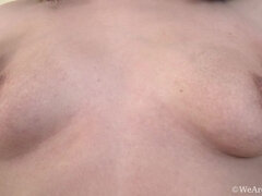 Kristina Amanda strips naked on her table