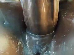 Dreidimensional, Grosser arsch, Grosser schwanz, Grosse titten, Klaffend, Hardcore, Rau, Flotter dreier