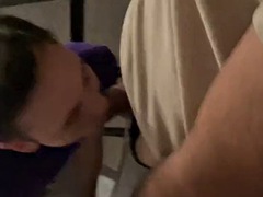 Blowjob my neighbor on the stairwell