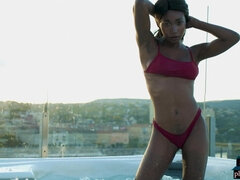 Ebony beauty from Cameroon gets naked