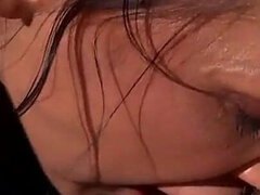 Two Beautiful Lesbians on the Boat Lick Each Other's Hairy Pussy and Tits with Big Nipples