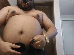 Plus-size stripper shows off her curves