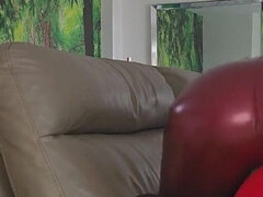 18 jaar, Enthousiasteling, Brits, Stel, Gezichtzitten, Dominante vrouw, Latex, Tiener