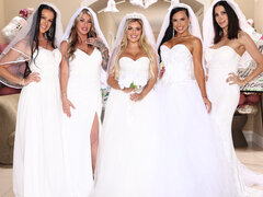 Amazing bride bang session with a hot mommy and other slags