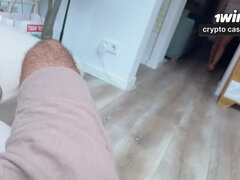 I Caught Stepbrother Masturbate off and Lure Him - Ample Hard-on Step Brother Vigorously...