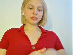 Amatoriale, Tette grandi, Bionda, Masturbazione, Russa, Solo, Ragazza