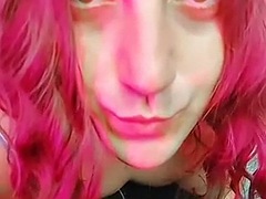 Enthousiasteling, Mooi, Grote mammen, Universiteit, Travestiet, Masturbatie, Pornster, Tieten likken