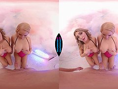 Háromdimenziós, Hatalmas hátsó, Szőke, Kőkemény, Hd, Természetes mellek, Nézőpont, Hármas