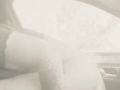 큰 엉덩이, 자동차, 타는