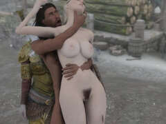 Skyrim B and L Mod Going on a Quest and Helping the Poor and Meeting the Courier