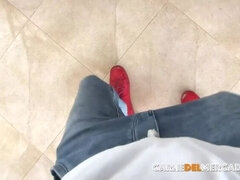 Leie, Grosser arsch, Braunhaarige, Aufs gesicht abspritzen, Hd, Latina