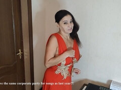 Don't Wipe off My Makeup with Your Dick Before the Corporate Party! - Stepmom Has Sex Stepson