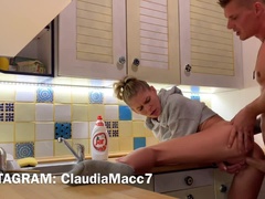 Creampie, Striekanie semena, Českej, Hardcore, Hd, Kuchyne, Pička, Realita