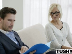 Tushy Steamy Assistant Kate England Gets A