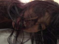 Nydelig, Tispe, Brunette, Hardcore, Latina, Røff