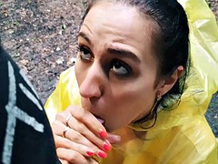 Amatør, Stor kukk, Kukk suging, Brunette, Runke, Hardcore, Utendørs, Suging