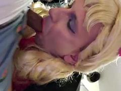 Crossdresser, Schwul, Hardcore, Ablutschen