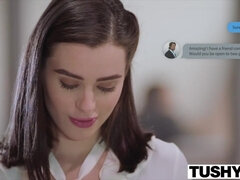 TUSHY Lana Rhoades FIRST DOUBLE PENETRATION - Jean val jean