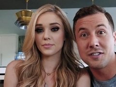 Pierced tits covered with bra entice guy into making it anally