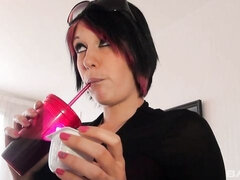 Duży tyłek, Duży kutas, Duże cycki, Obciąganie, Brunetka, Styl na pieska, Krótkie włosy, Cycki