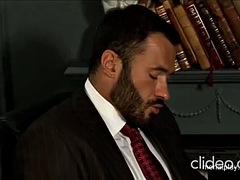 Duży kutas, Gej, Niemiecki, Włochaty, Latynoska, Mięsień, Biuro, Solo