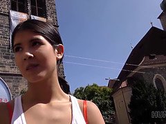 Man is ready to pay for vacations of tender brunette slut