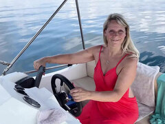 SweetSusi Naked Boating Fingering Masturbation Outdoor MILF Solo Dirty Talk