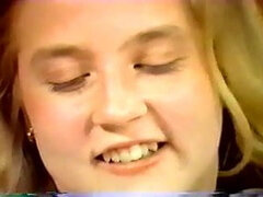 18, Blondinka, Busty, Lezbijke, Lizanje, Muco, Koščena, Retro