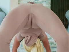 엉덩이, 항문핥기, 금발의, 오랄섹스, 핸드잡, 밀프