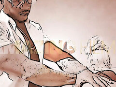 Stora tuttar, Avsugning, Brunett, Sperma shot, Doggystyle, Slick, Fitta, Trekant