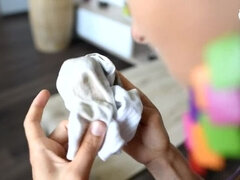 Making my socks even more smelly and sweaty (Eli�ka feet, big feet, soles)