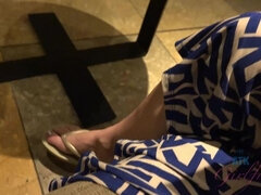 Amador amadora, Vestido, Sexo com pé, Namorada, Calcinha, Xoxota, Descascar, Provocar