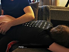 Oznob gets his first spanking - full alternative cam