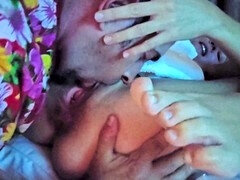 おなら, 足, 目瞪口呆, 毛深い, ホテル, なめる, オマンコ, スパンデックス