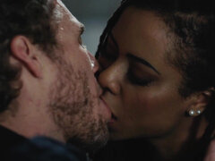 Noire, Sucer une bite, Éjaculation interne, Noir ébène, Doigter, Interracial, Léchez, Chatte